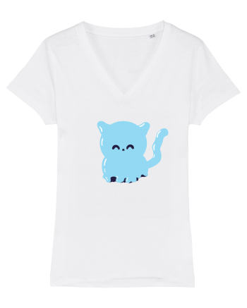 Ghost blue kitty White