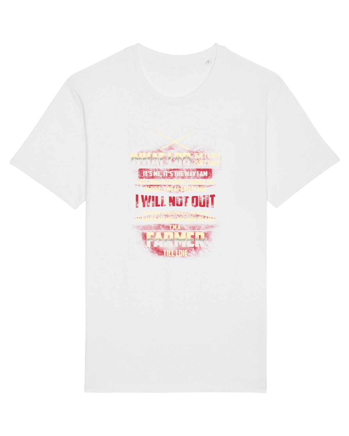 Tricou mânecă scurtă Unisex Rocker White