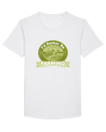FARMER Tricou mânecă scurtă guler larg Bărbat Skater