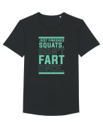 SQUATS Tricou mânecă scurtă guler larg Bărbat Skater
