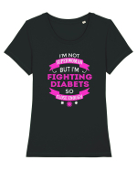 DIABET Tricou mânecă scurtă guler larg fitted Damă Expresser