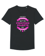 DIABET Tricou mânecă scurtă guler larg Bărbat Skater