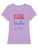 HOCHEI Tricou mânecă scurtă guler larg fitted Damă Expresser