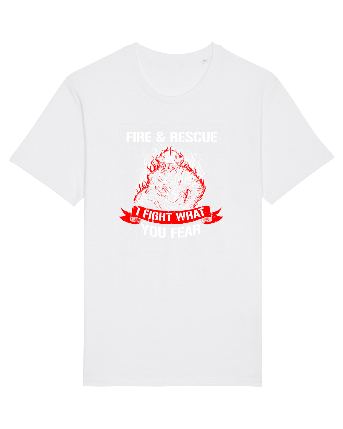 Tricou mânecă scurtă Unisex Rocker White