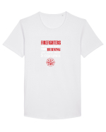 FIREFIGHTER Tricou mânecă scurtă guler larg Bărbat Skater