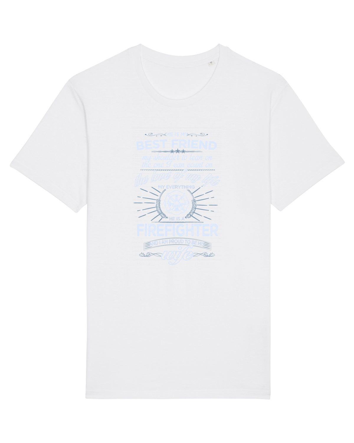 Tricou mânecă scurtă Unisex Rocker White