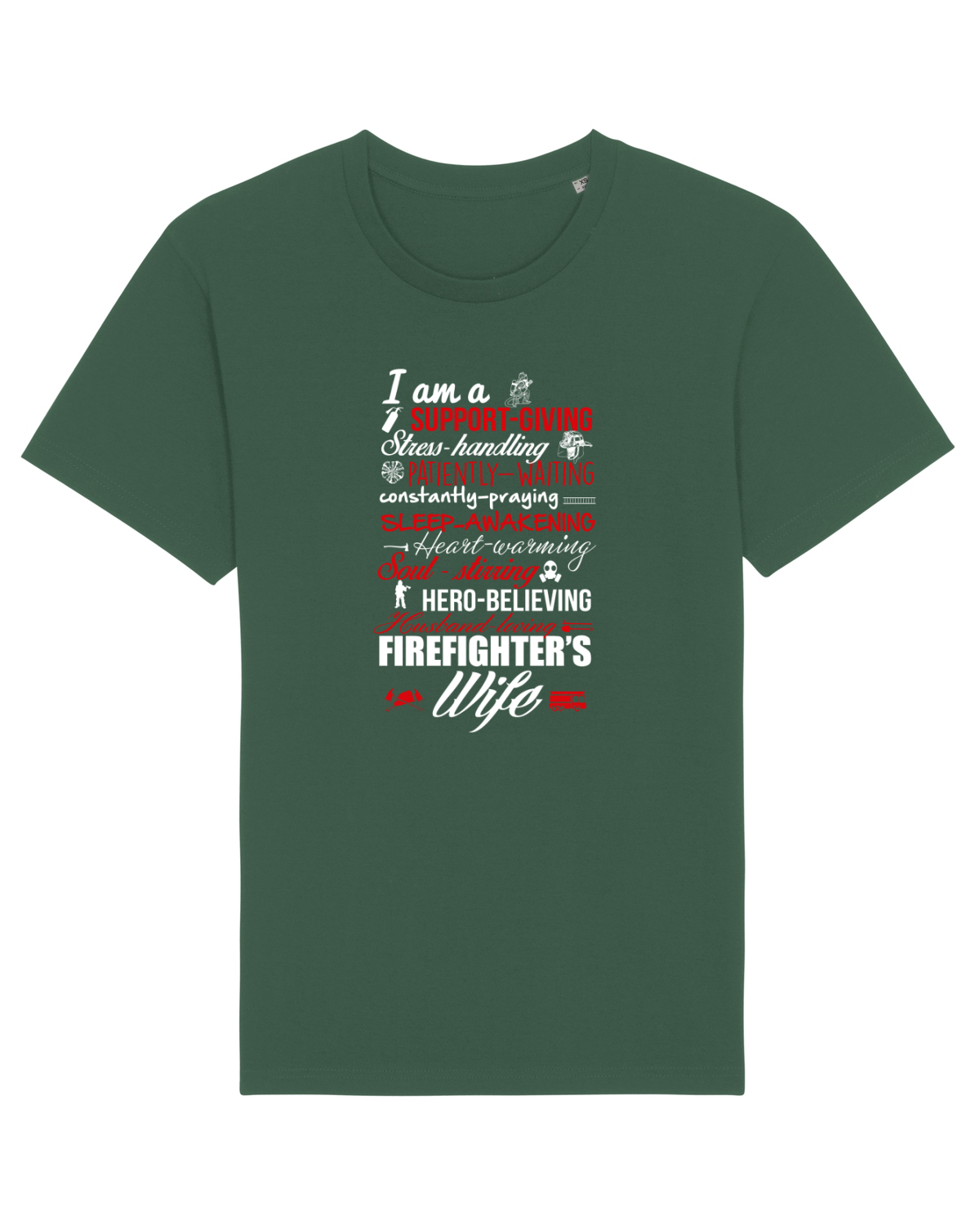 Tricou mânecă scurtă Unisex Rocker Bottle Green