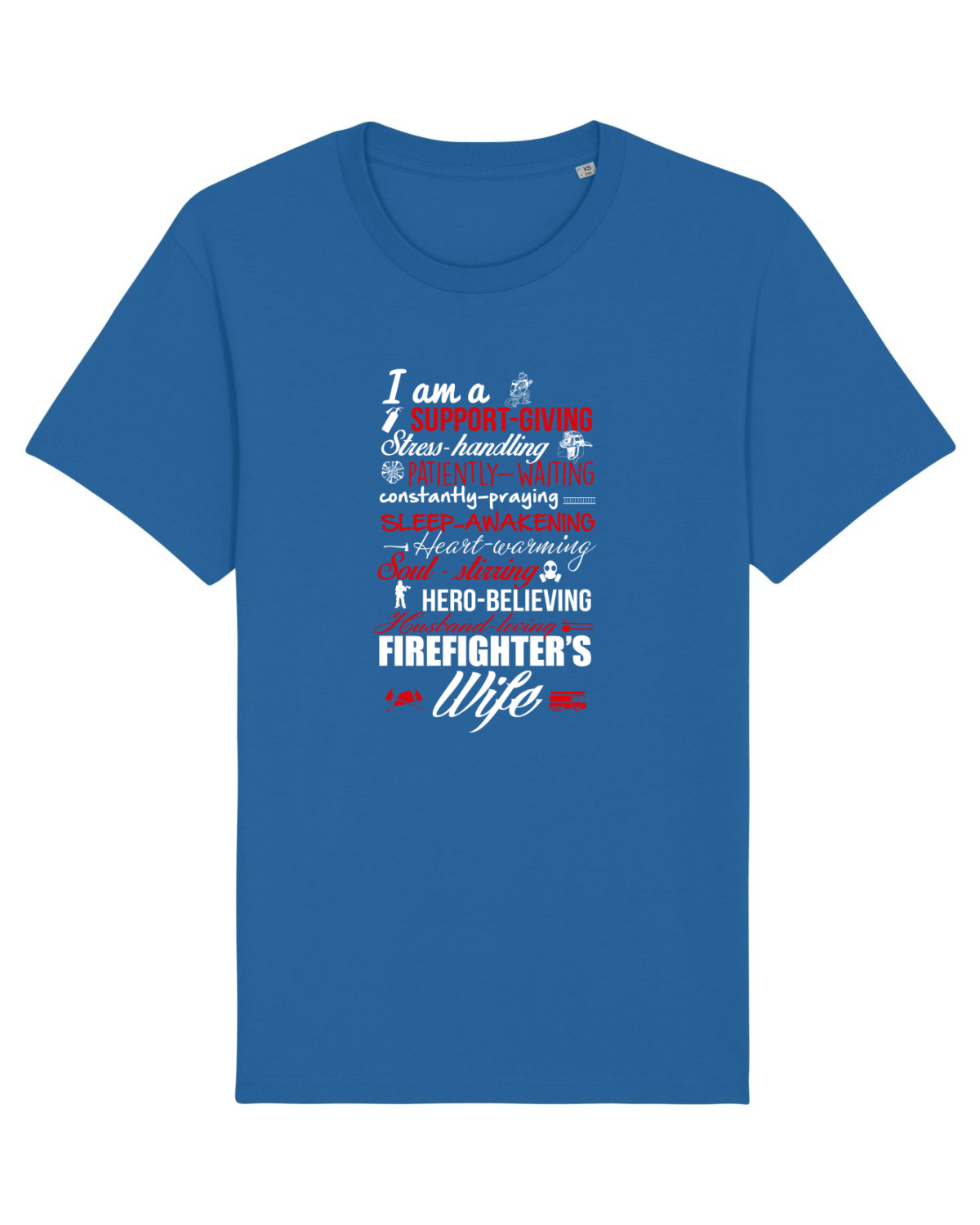 Tricou mânecă scurtă Unisex Rocker Royal Blue