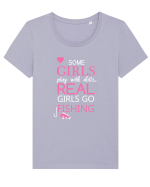 FISHING Tricou mânecă scurtă guler larg fitted Damă Expresser