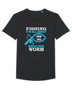 FISHING Tricou mânecă scurtă guler larg Bărbat Skater