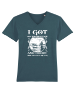 FISHING Tricou mânecă scurtă guler V Bărbat Presenter