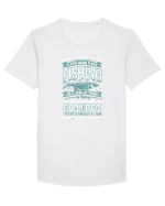 FISHING Tricou mânecă scurtă guler larg Bărbat Skater