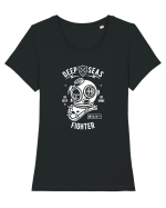 Scafandru Sea White Tricou mânecă scurtă guler larg fitted Damă Expresser