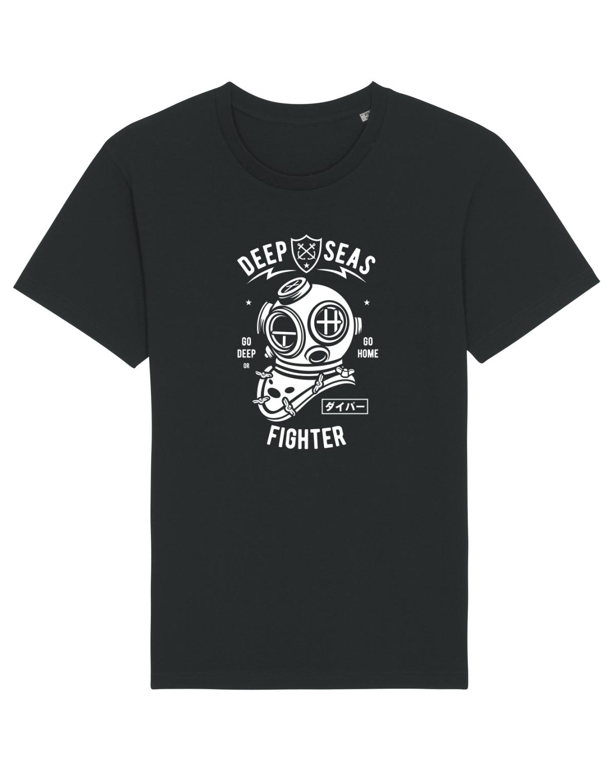 Tricou mânecă scurtă Unisex Rocker Black