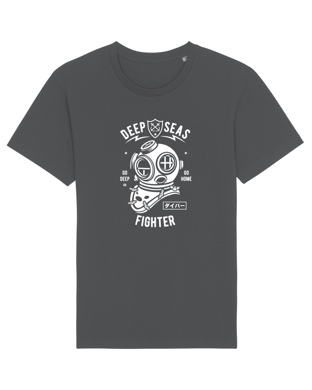 Tricou mânecă scurtă Unisex Rocker Anthracite