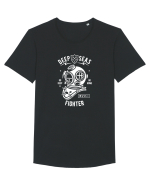 Scafandru Sea White Tricou mânecă scurtă guler larg Bărbat Skater
