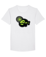 Ghost green fish Tricou mânecă scurtă guler larg Bărbat Skater