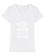 FISHING Tricou mânecă scurtă guler V Damă Evoker