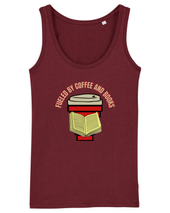 Fueled By Coffee And Books Burgundy