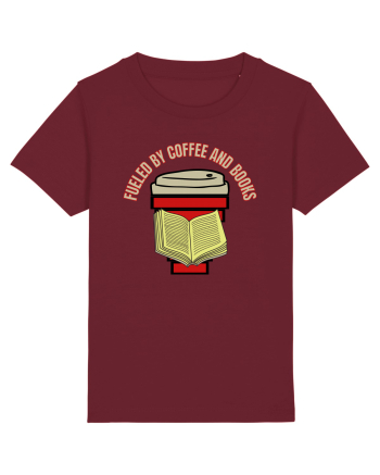 Fueled By Coffee And Books Burgundy