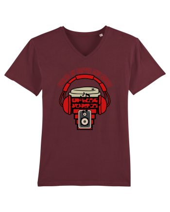 Fueled By Coffee And Music  Burgundy