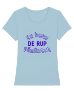 Eu beau de rup pamantul Tricou mânecă scurtă guler larg fitted Damă Expresser
