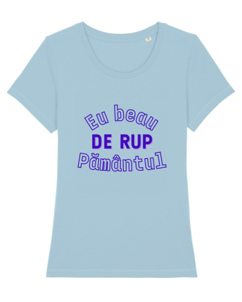 Eu beau de rup pamantul Sky Blue