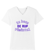 Eu beau de rup pamantul Tricou mânecă scurtă guler V Bărbat Presenter