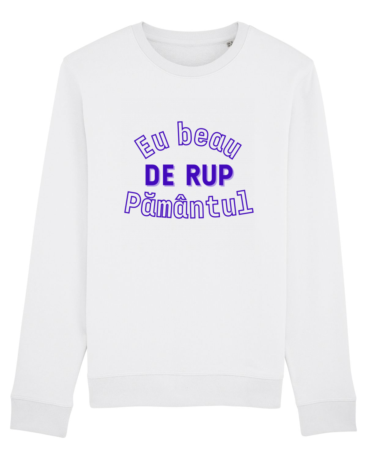Bluză mânecă lungă Unisex Rise White