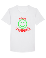 Echipa Vesela Tricou mânecă scurtă guler larg Bărbat Skater