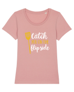 FLIPSIDE Tricou mânecă scurtă guler larg fitted Damă Expresser