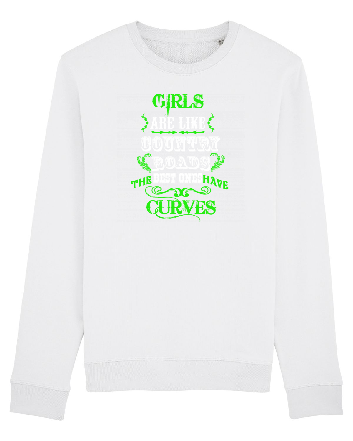 Bluză mânecă lungă Unisex Rise White