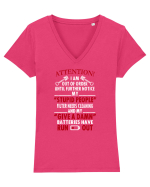 ATTENTION Tricou mânecă scurtă guler V Damă Evoker
