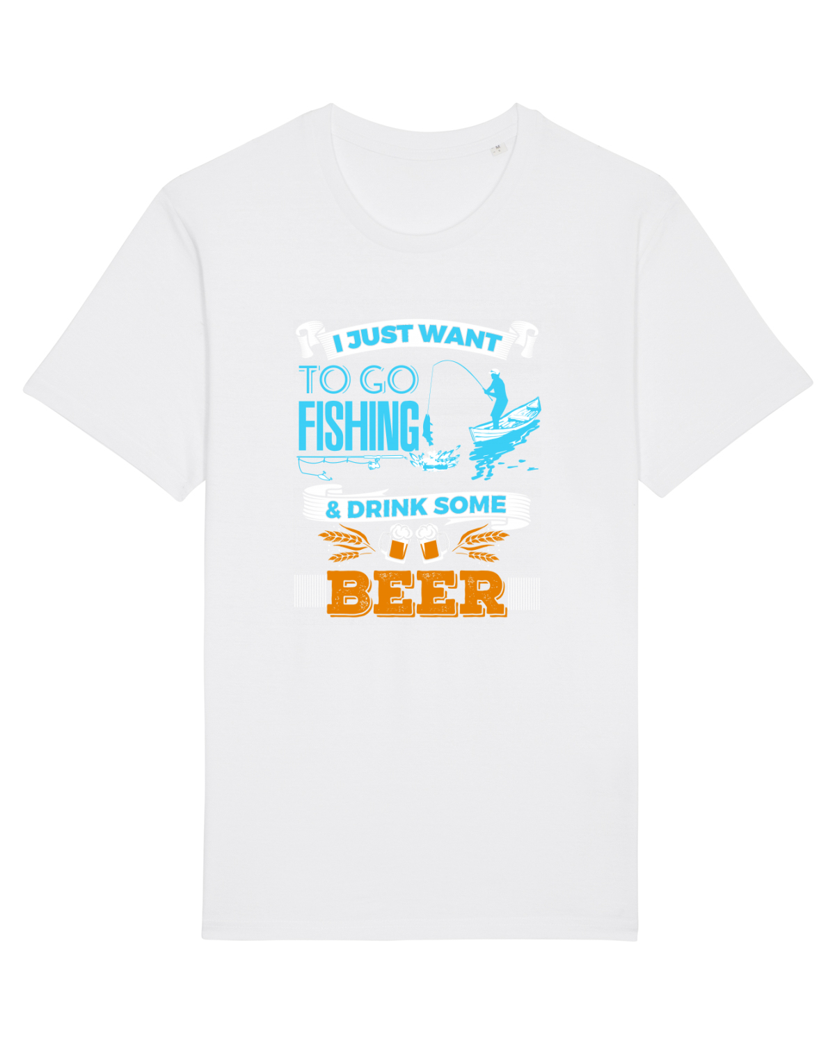 Tricou mânecă scurtă Unisex Rocker White