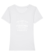 FISHING Tricou mânecă scurtă guler larg fitted Damă Expresser