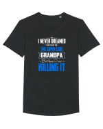 Grandpa Tricou mânecă scurtă guler larg Bărbat Skater