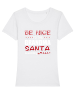 GRANDMA Tricou mânecă scurtă guler larg fitted Damă Expresser