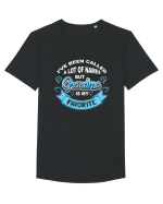 GRANDMA Tricou mânecă scurtă guler larg Bărbat Skater