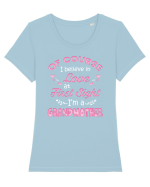 GRANDMA Tricou mânecă scurtă guler larg fitted Damă Expresser
