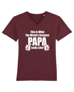 PAPA Tricou mânecă scurtă guler V Bărbat Presenter