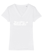 GRANDKIDS Tricou mânecă scurtă guler V Damă Evoker