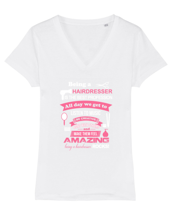 HAIRDRESSER White