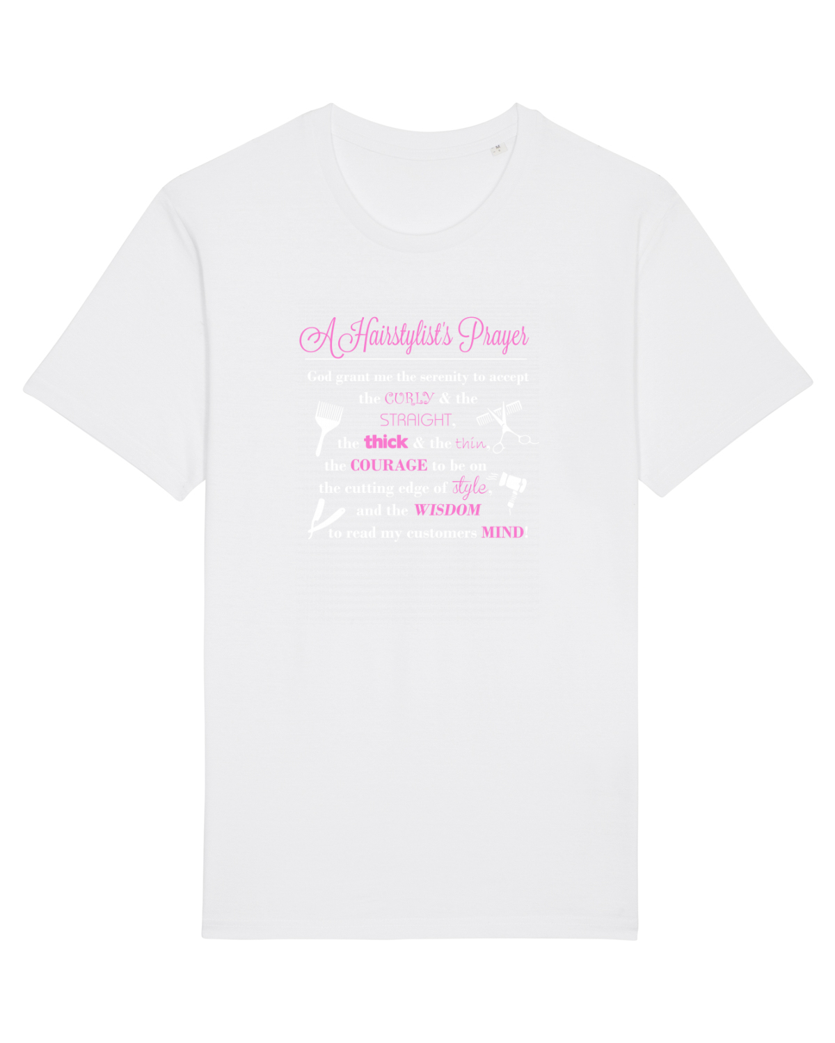 Tricou mânecă scurtă Unisex Rocker White
