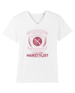 HAIR STYLIST Tricou mânecă scurtă guler V Bărbat Presenter