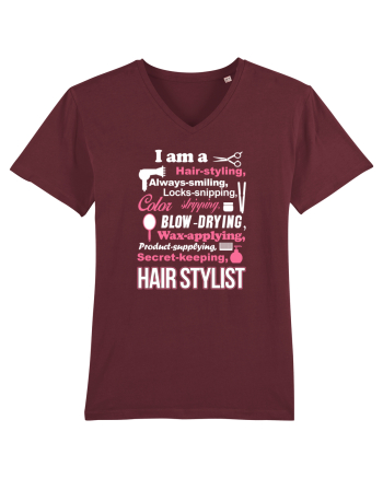 HAIR STYLIST Burgundy