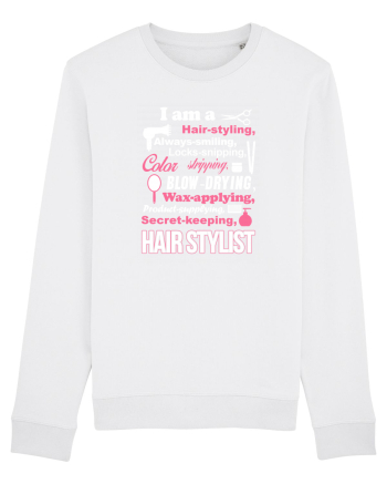 HAIR STYLIST White