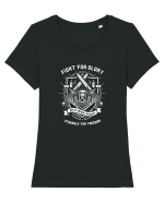 Fight For Glory Skeleton White Tricou mânecă scurtă guler larg fitted Damă Expresser