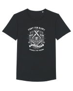 Fight For Glory Skeleton White Tricou mânecă scurtă guler larg Bărbat Skater
