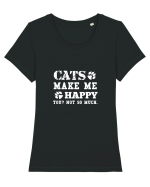 CATS Tricou mânecă scurtă guler larg fitted Damă Expresser