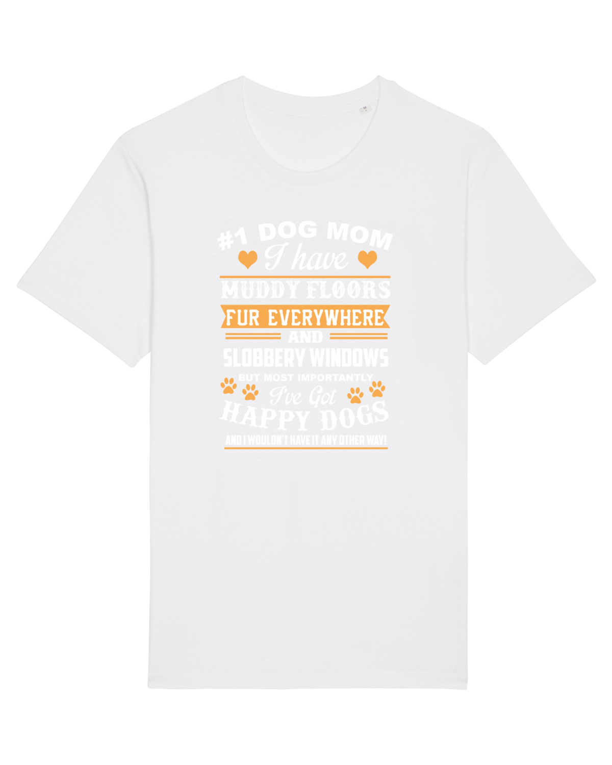 Tricou mânecă scurtă Unisex Rocker White